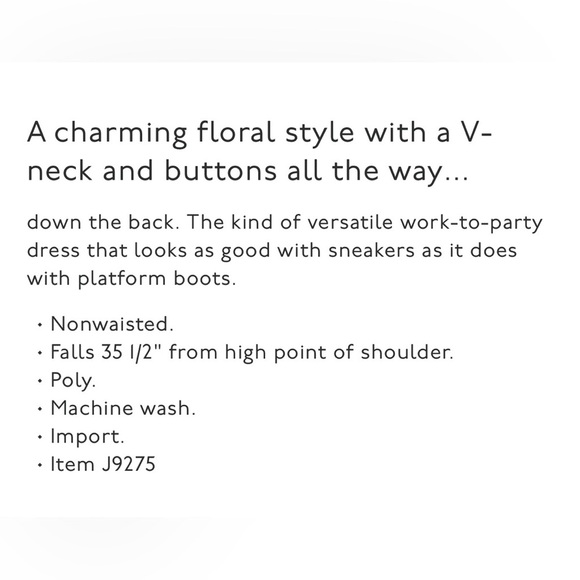 Madewell Women's Floral Button-Back Long Sleeve Dress Size L Multicolor - Picture 6 of 6